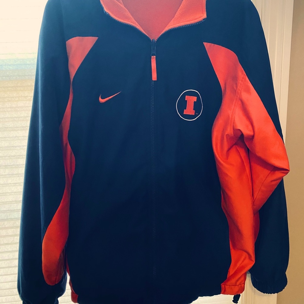 Reversible Illini fleece Nike jacket